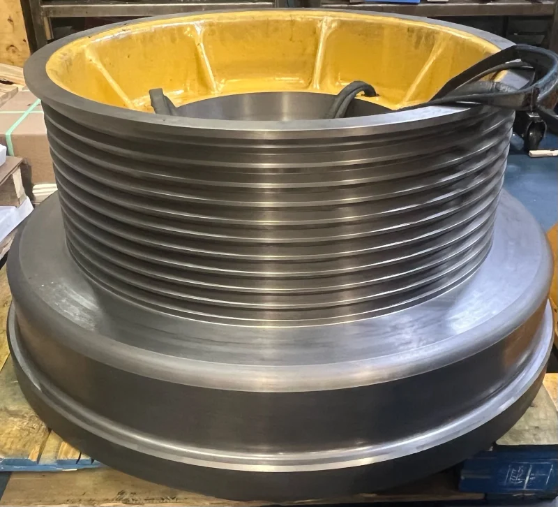 Large diameter pulley